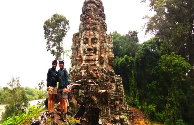 Wall of Angkor Thom city